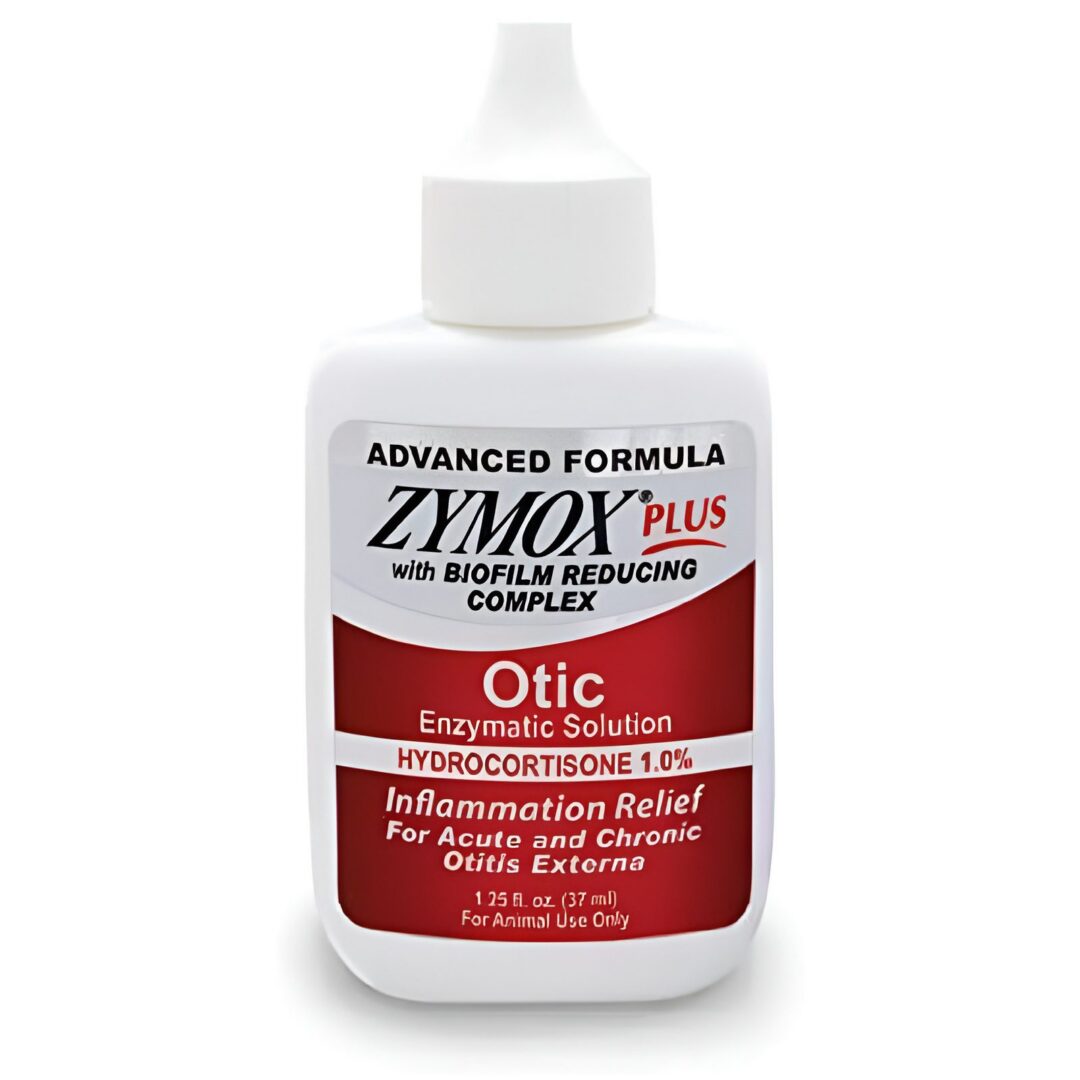 Zymox Plus Otic Enzymatic Solution bottle.
